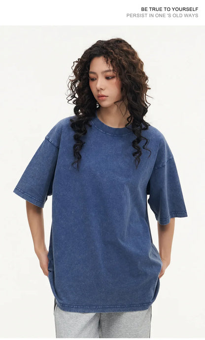 Summer Cotton  Casual Vintage  T-shirt