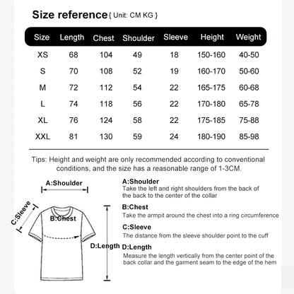 Summer Cotton  Casual Vintage  T-shirt