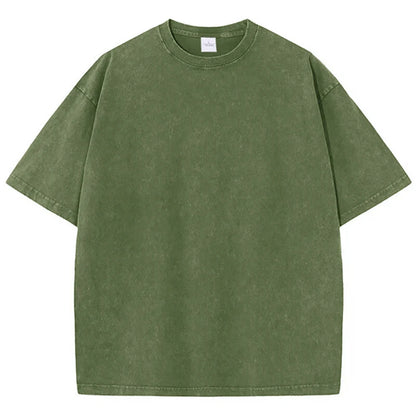 Summer Cotton  Casual Vintage  T-shirt