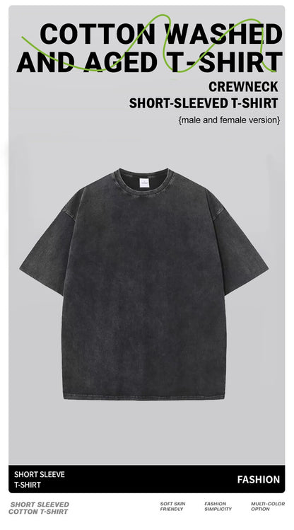 Summer Cotton  Casual Vintage  T-shirt